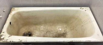 подготовка чугунной ванны